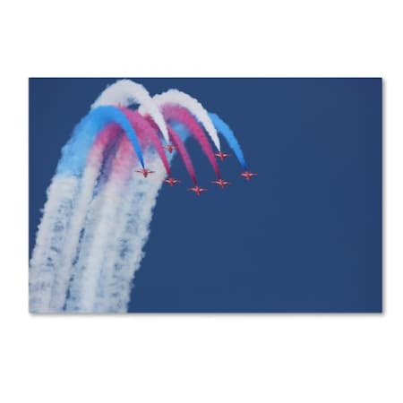 Jonathan Simons 'Red Arrows' Canvas Art,16x24